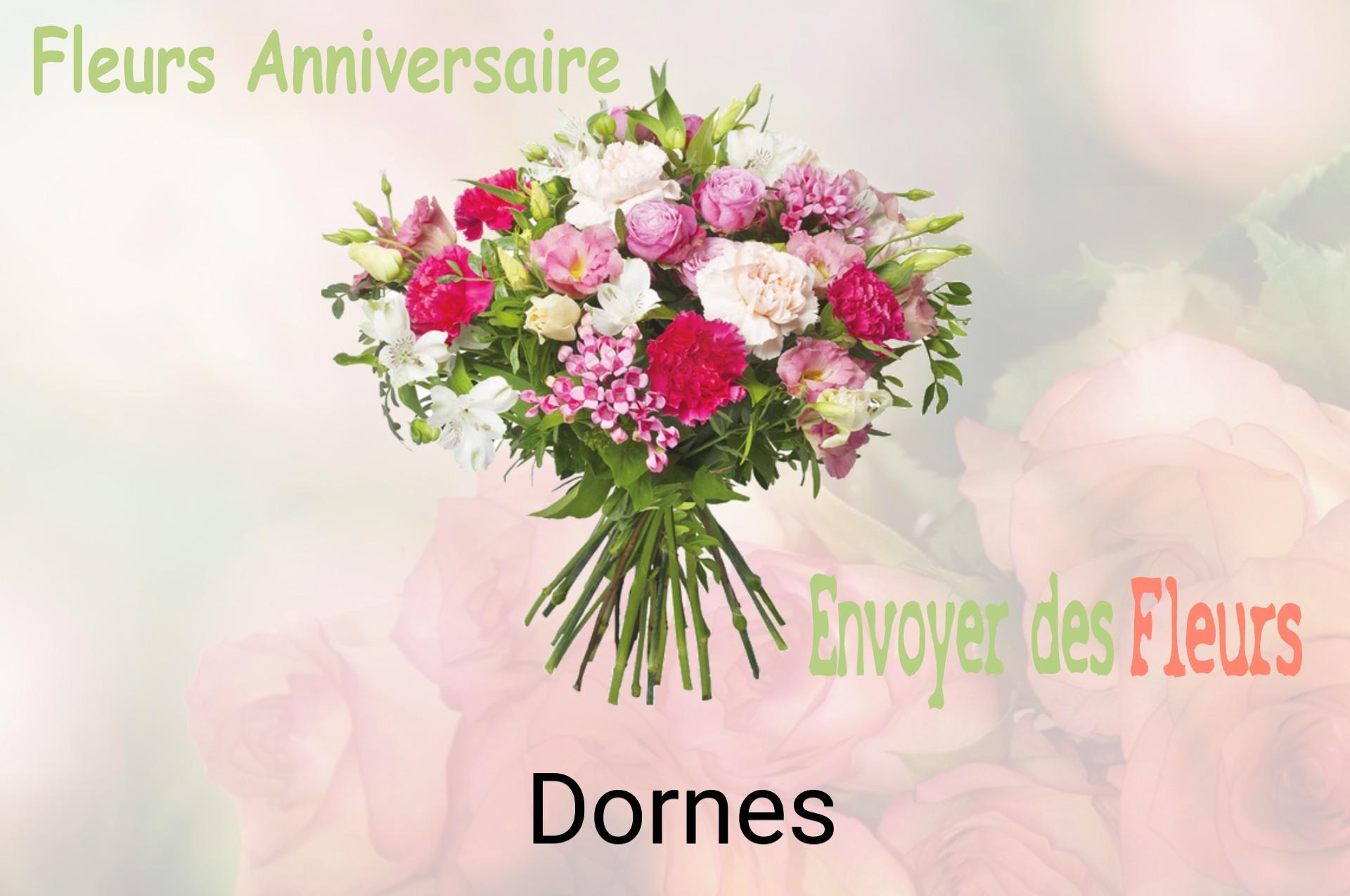 Bouquet de fleurs d’anniversaire livré à Dornes