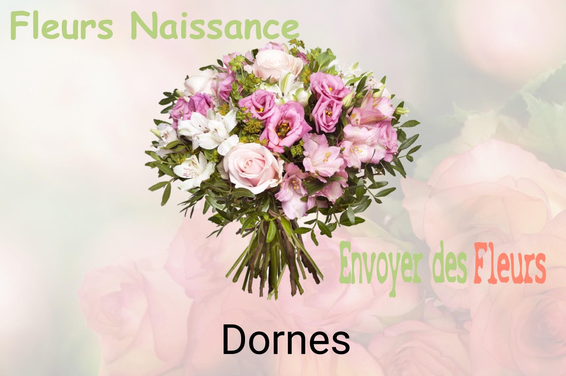Bouquet de fleurs de naissance livré à Dornes